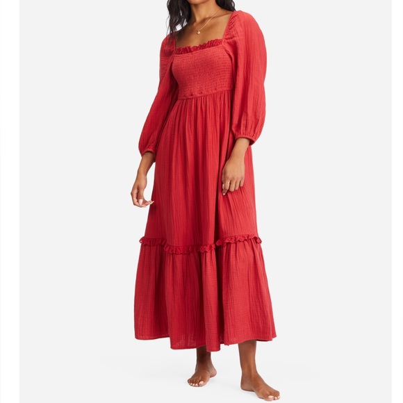 Billabong ✨💫 Magic Hour Red Maxi Dress - Picture 7 of 10